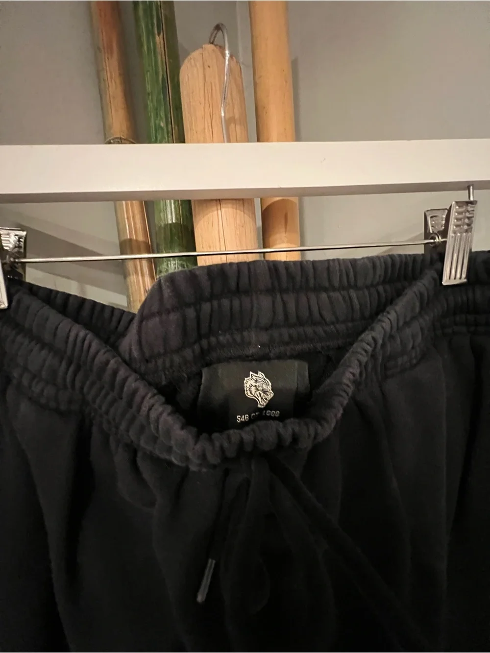 Darc Sport Black Wide-Leg Sweatpants